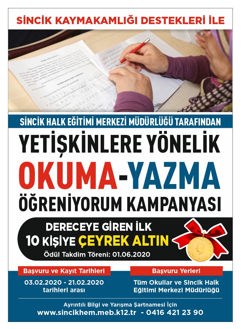 Okuma-Yazmayı En İyi Öğrenene Çeyrek Altın Hediye